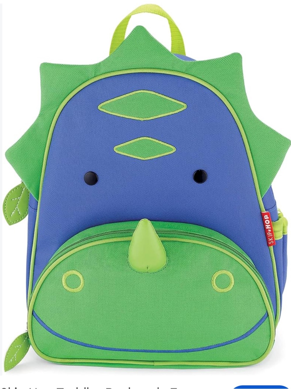 Skip Hop Dinosaur Back Pack Green Blue